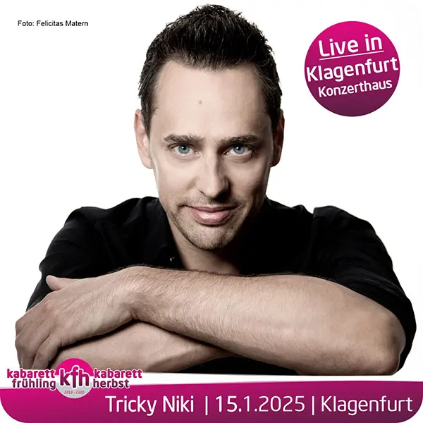 Tricky Niki GrößenWAHN live im Konzerthaus Klagenfurt am 18. Jänner 2025